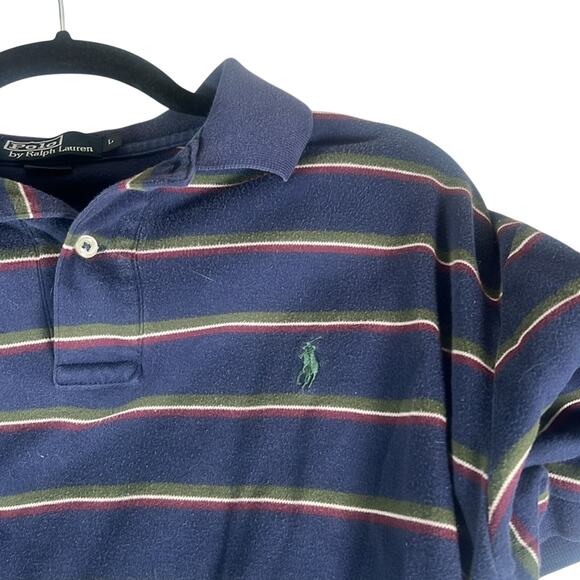 Ralph Lauren Blue Polo with Green and Red Accents - Picture 5 of 5